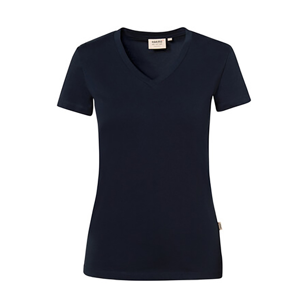 Woman-V-Shirt Stretch, bodyfit, tinte
