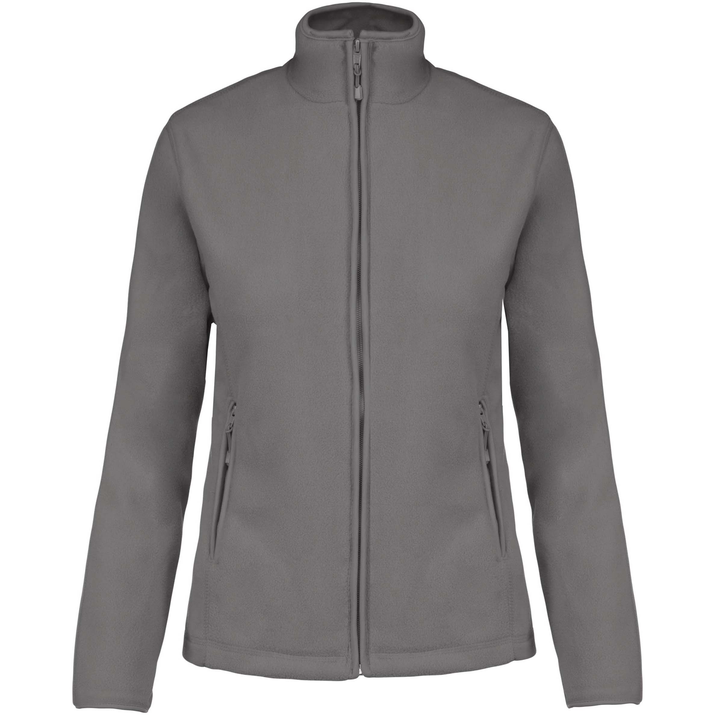 Damen-Fleece-Jacke, convoy grau