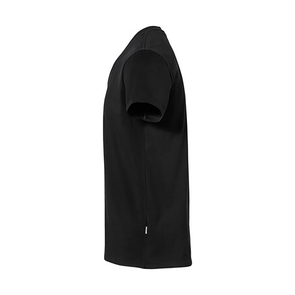 Unisex-V-Shirt Stretch, schmal geschnitten, schwarz