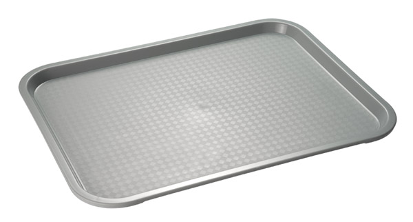 Tablett Fast Food 41 x 30,5 cm, grau