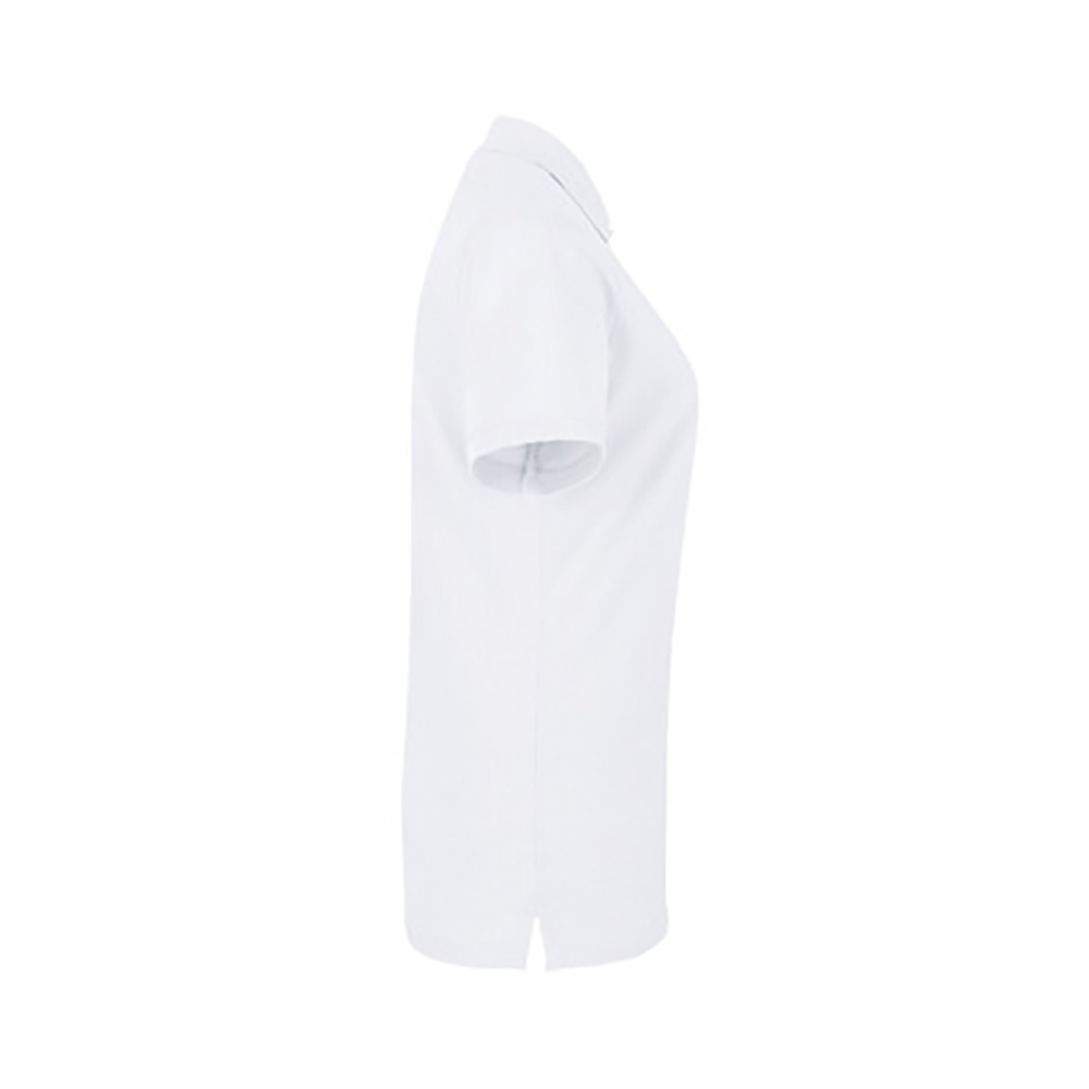 Damen-Poloshirt Top, Kurzarm, weiß