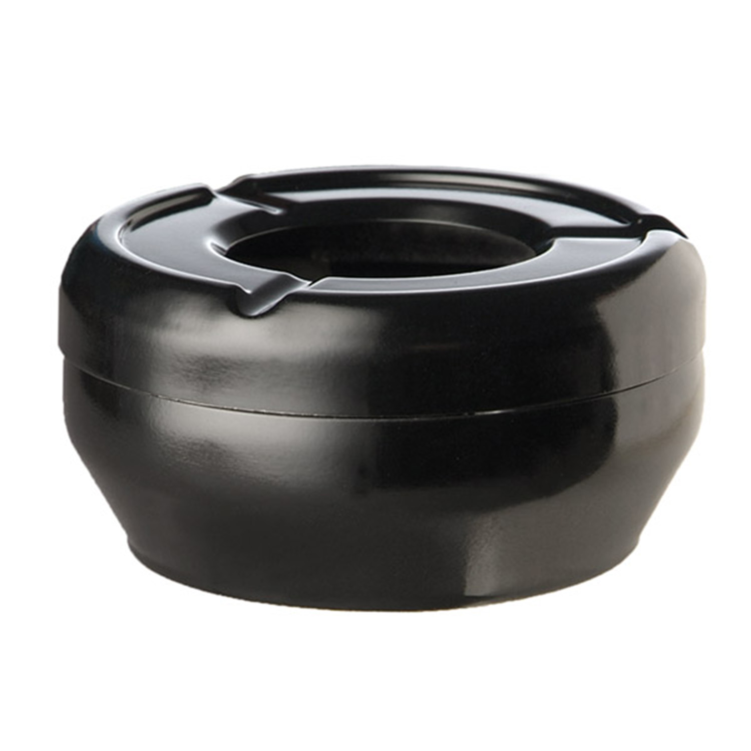 Windaschenbecher -CASUAL- Ø 10 cm, H: 4 cm Melamin, schwarz