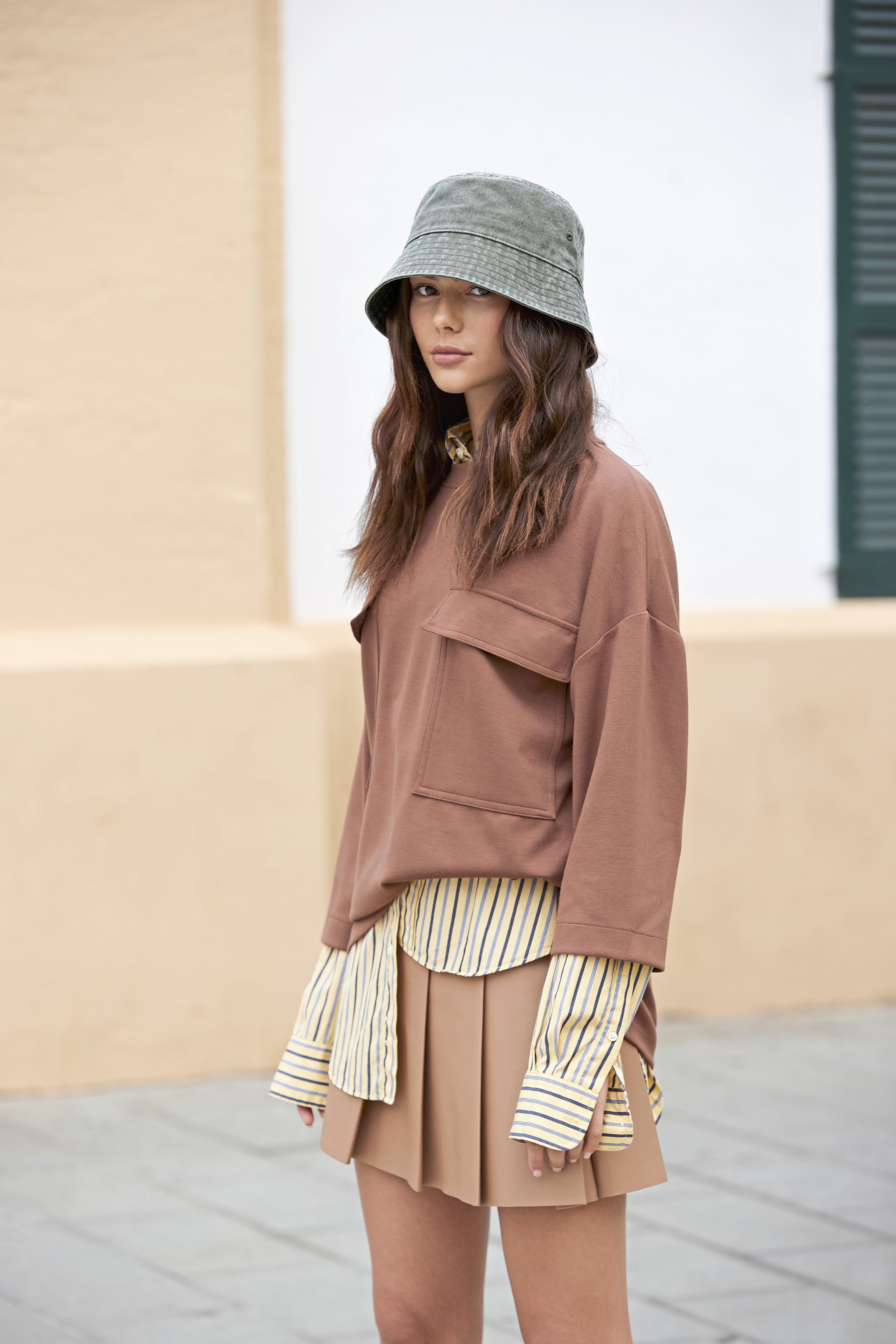 Vintage Bucket Hat/Fischerhut, olive