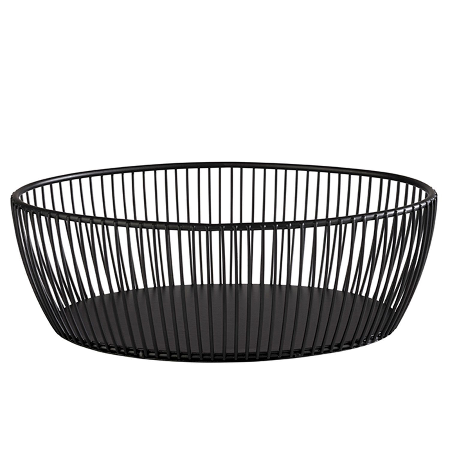 Korb -SVART- 20 x 15 cm, H: 8 cm Metall, schwarz