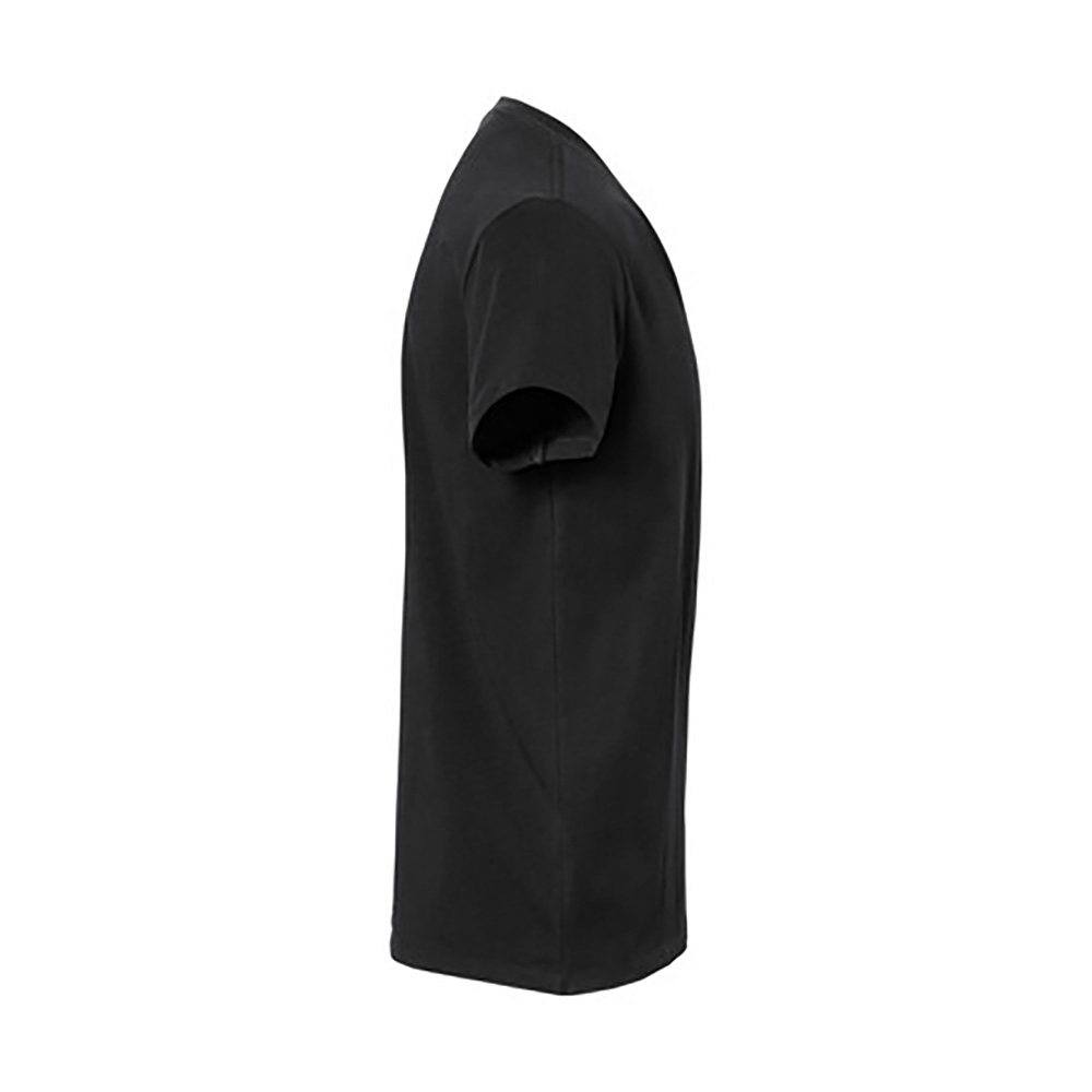 Unisex-V-Shirt Stretch, schmal geschnitten, schwarz