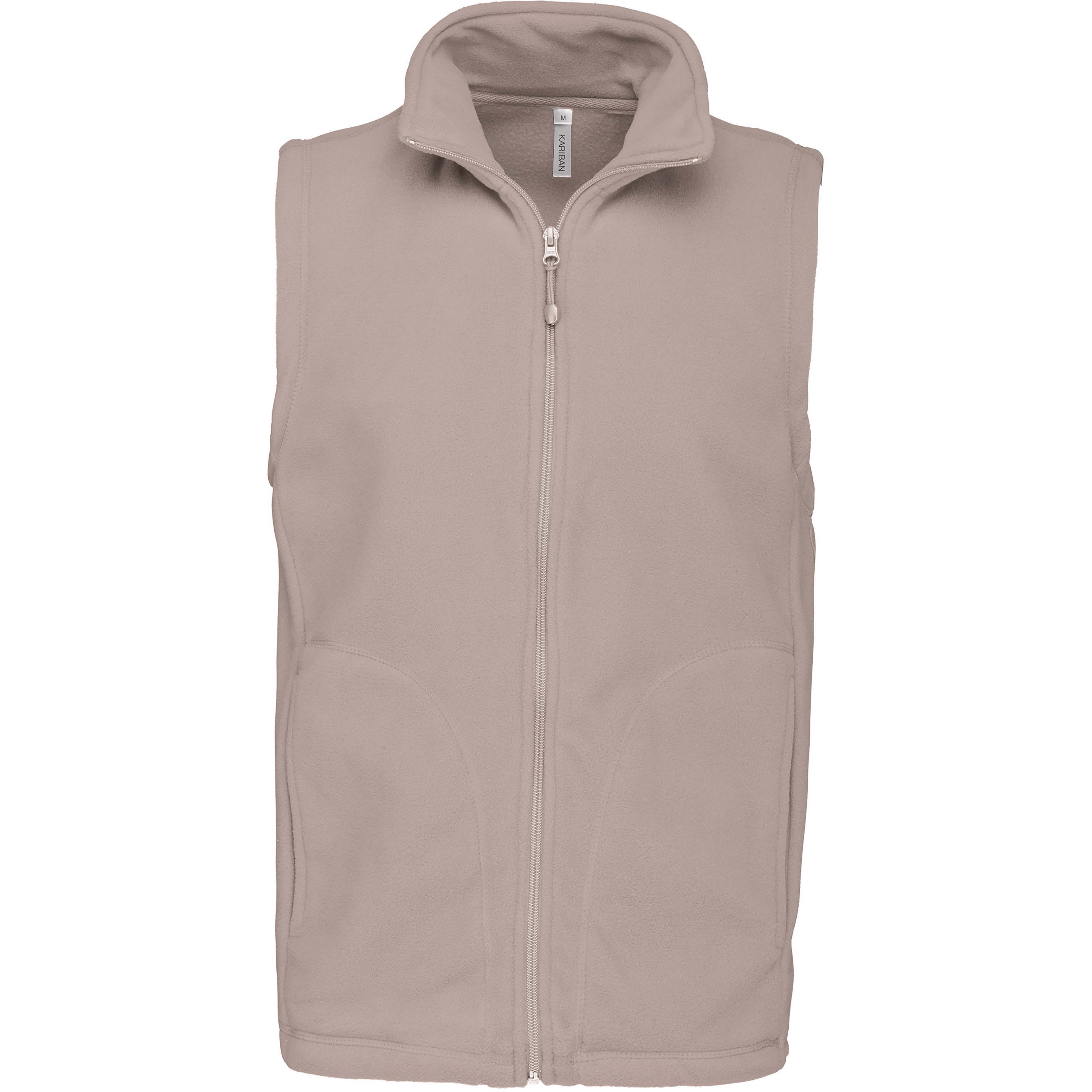 Herren-Fleece-Weste, dunkelgrün