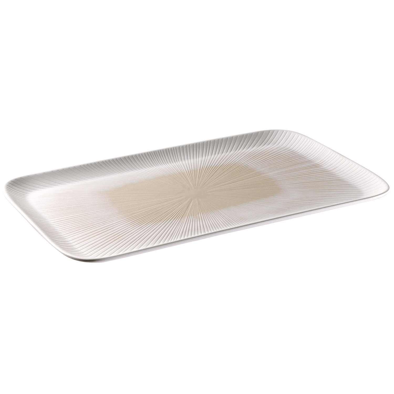 BLUSH GN 1/1 Tablett 53 x 32,5 cm, H: 2,5 cm Melamin, weiß/beige