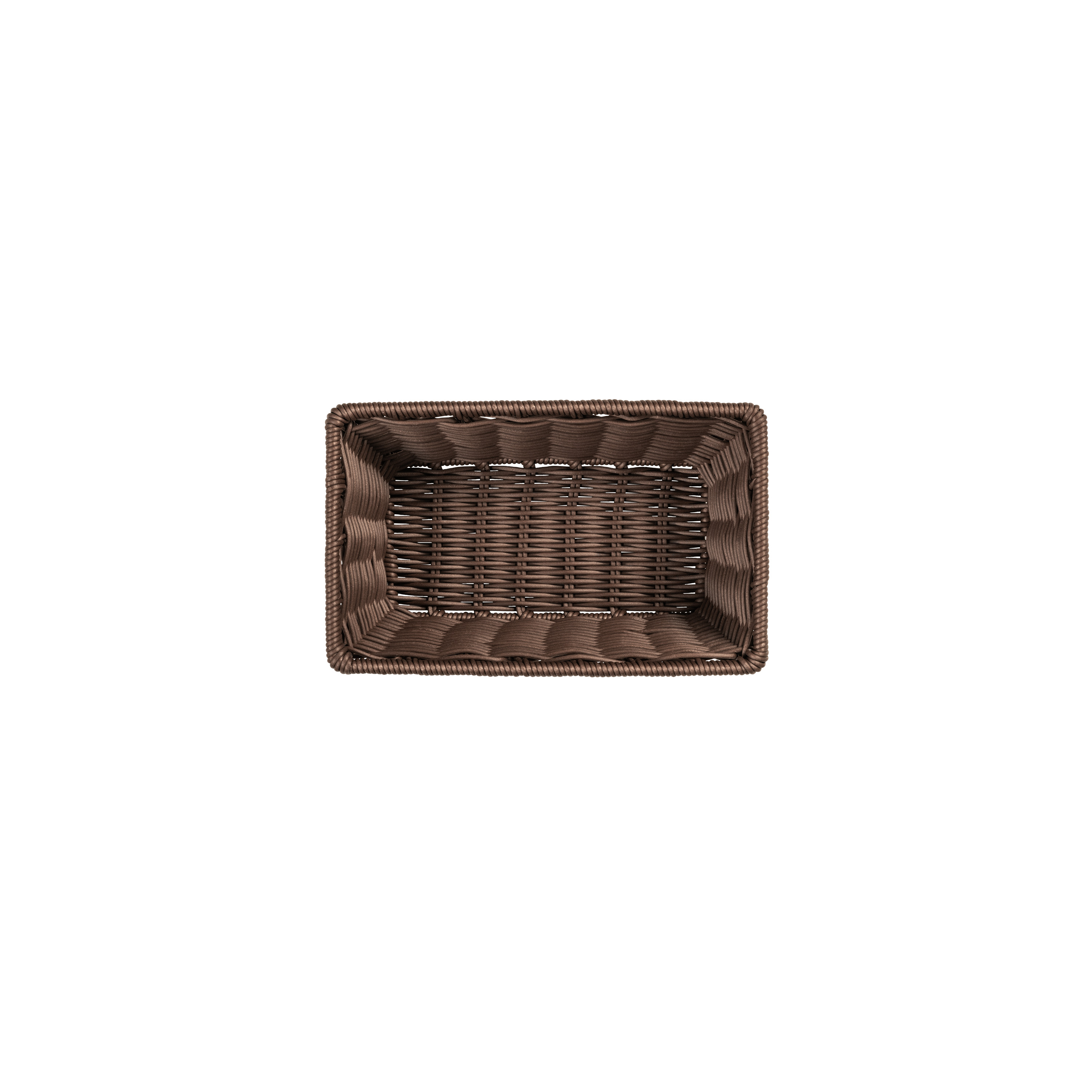 Systemkorb 26,5 x 16,0 x 10 cm, braun mit Drahtverstärkung im oberen Rand