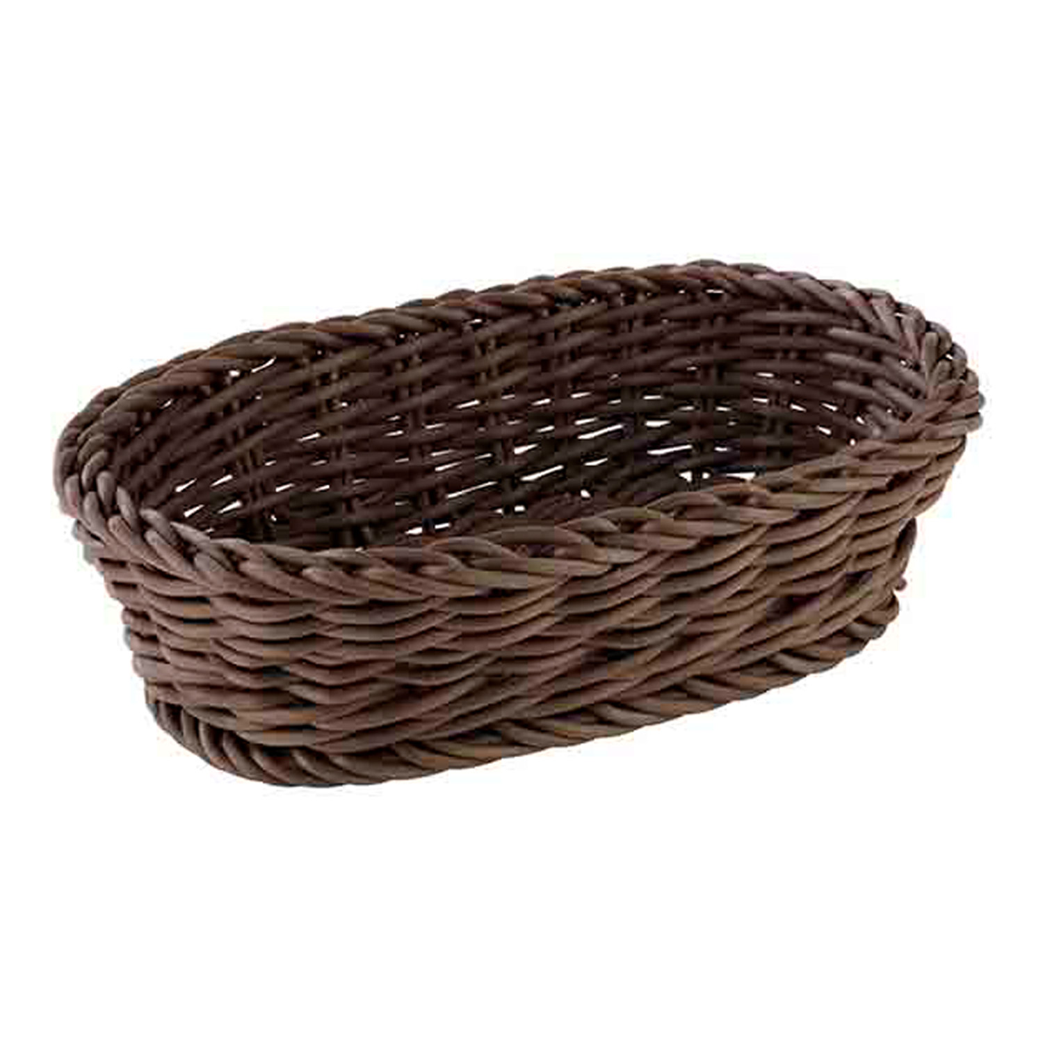 Tischkorb oval 19 x 12 x 6 cm, braun