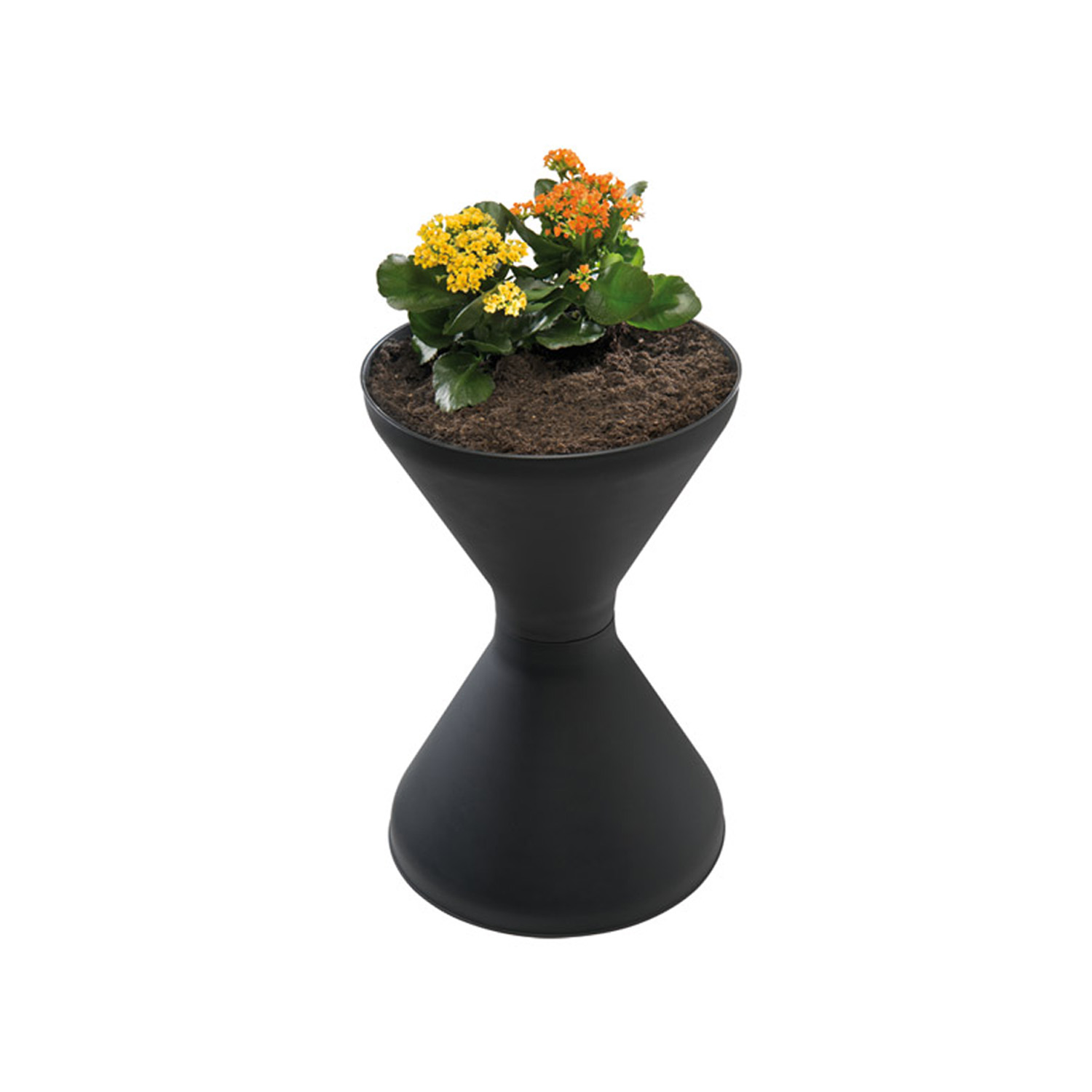 Standascher -DIABOLO- Ø 40 cm, H: 60 cm PP, verzinktes Blech