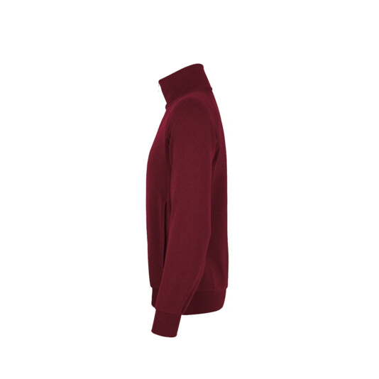 Unisex-Sweatjacke College, weinrot
