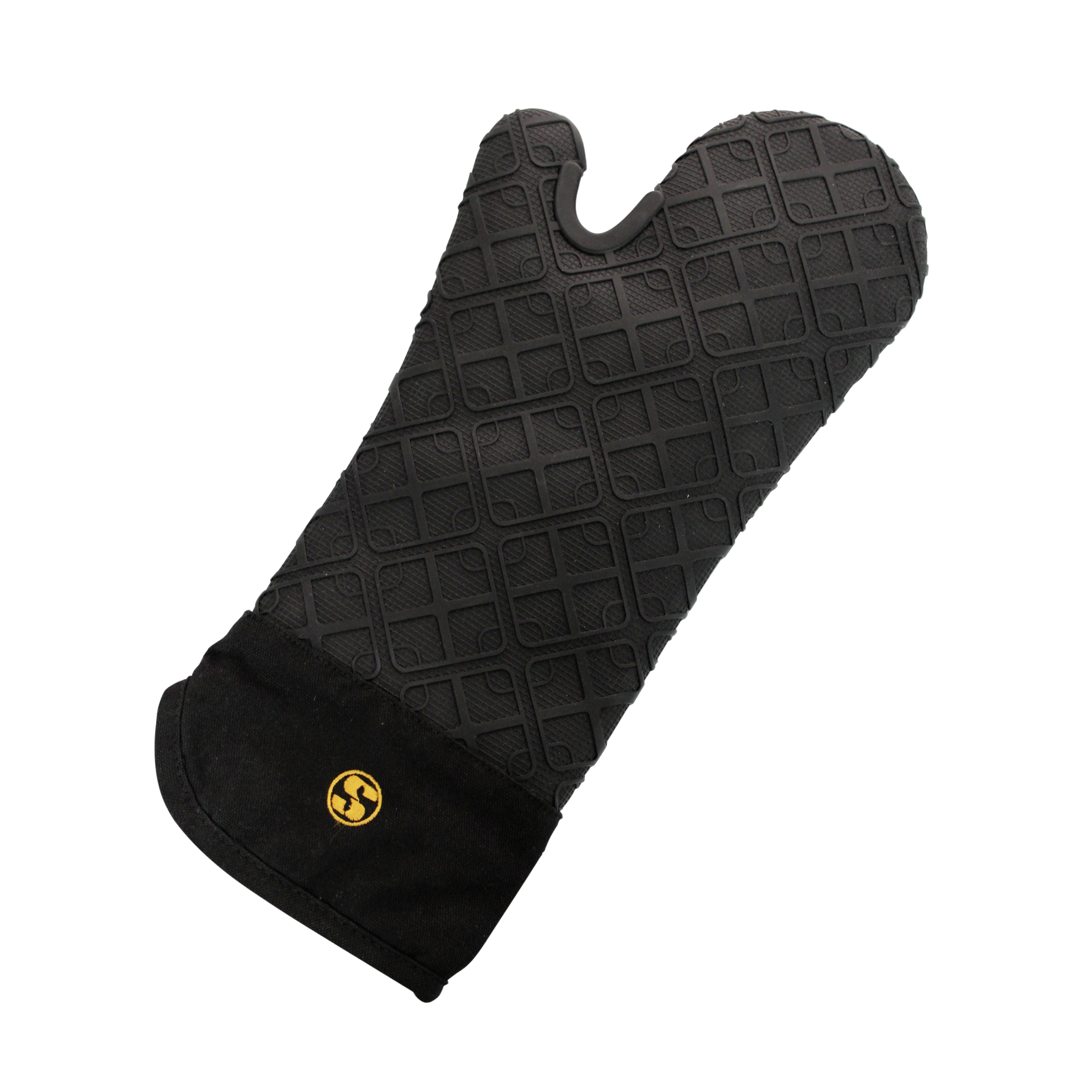 Backhandschuh (1 Stück), Silikon mit Baumwollfutter, anthrazit