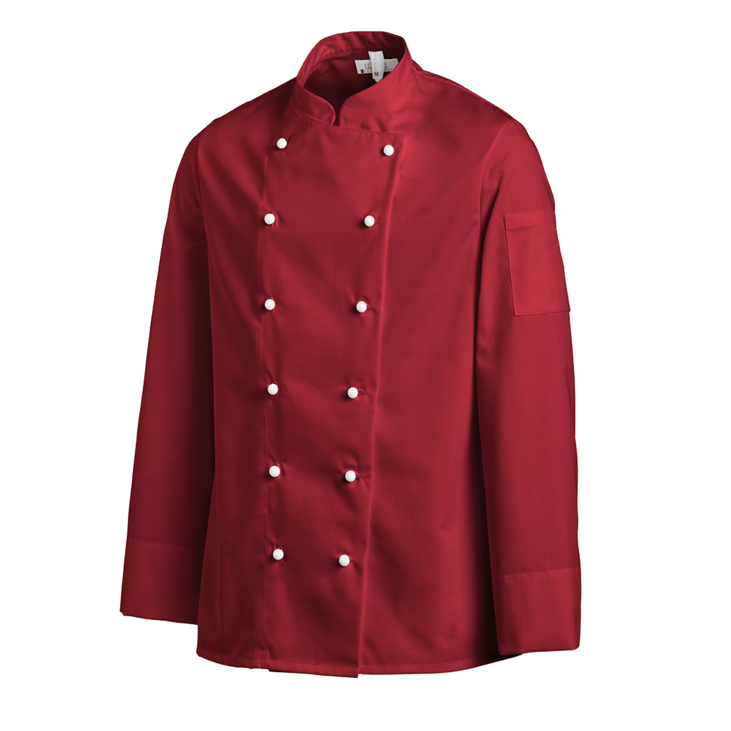 Unisex-Bäckerjacke, Langarm, schwarz