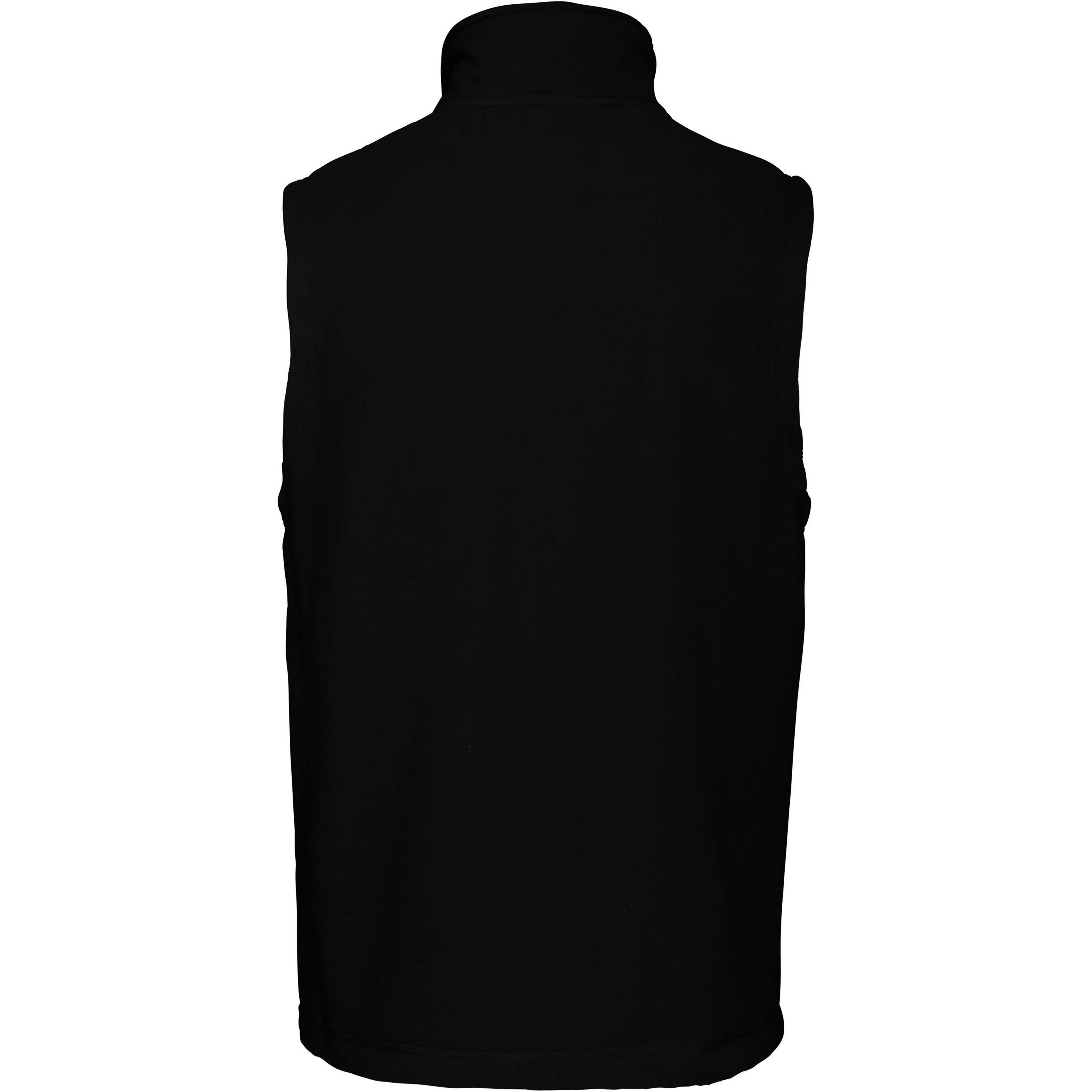 Herren-Fleece-Weste, schwarz