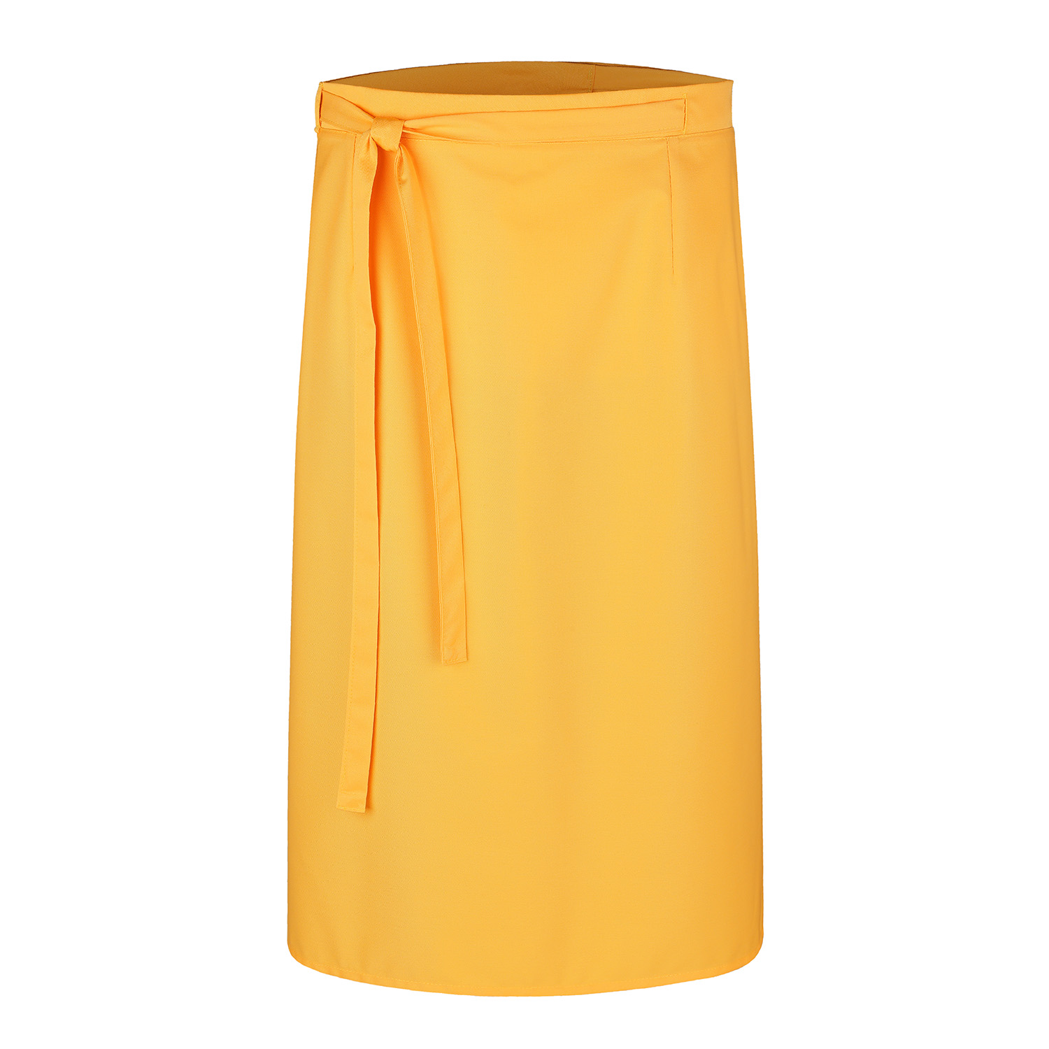 Wickel-Bistroschürze 145 x 80 cm, braun mit Tasche rechte Hand in braun