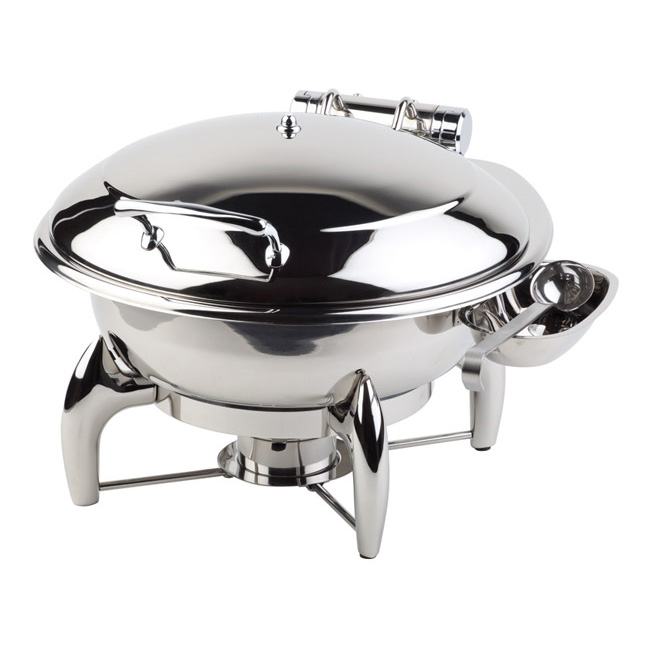 Chafing Dish -GLOBE- Ø 38,5 cm, H: 34 cm, 6 Liter Edelstahl, abnehmbarer