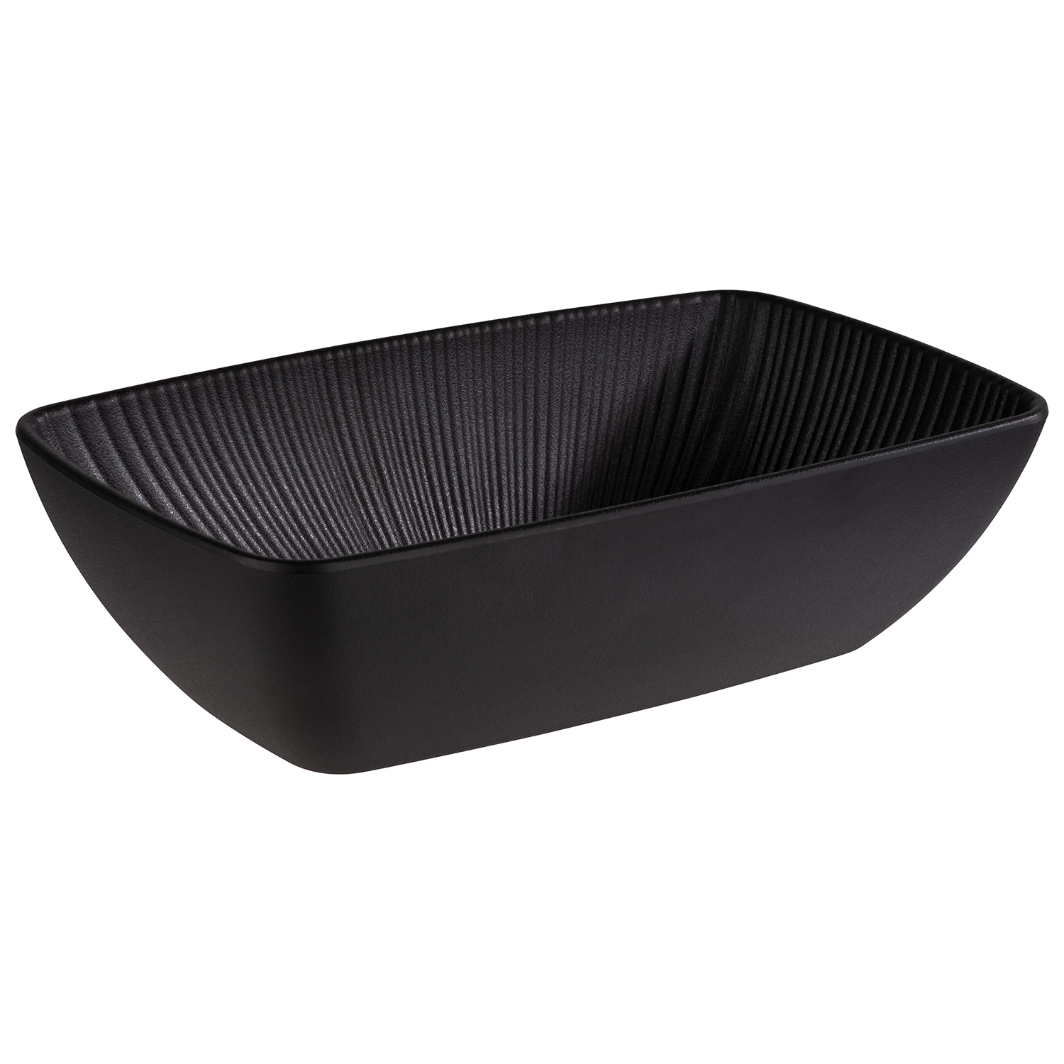 GN 1/4 Schale -NERO- 26,5 x 16,2 cm, H: 7,5 cm Melamin schwarz