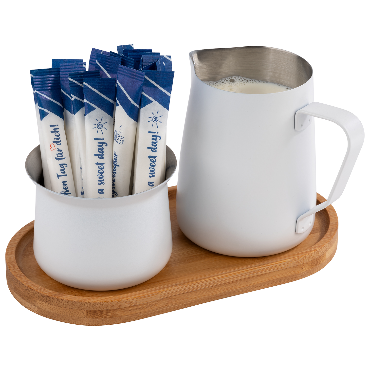 Milch- und Zucker-Set MILURO 5teilig bamboo