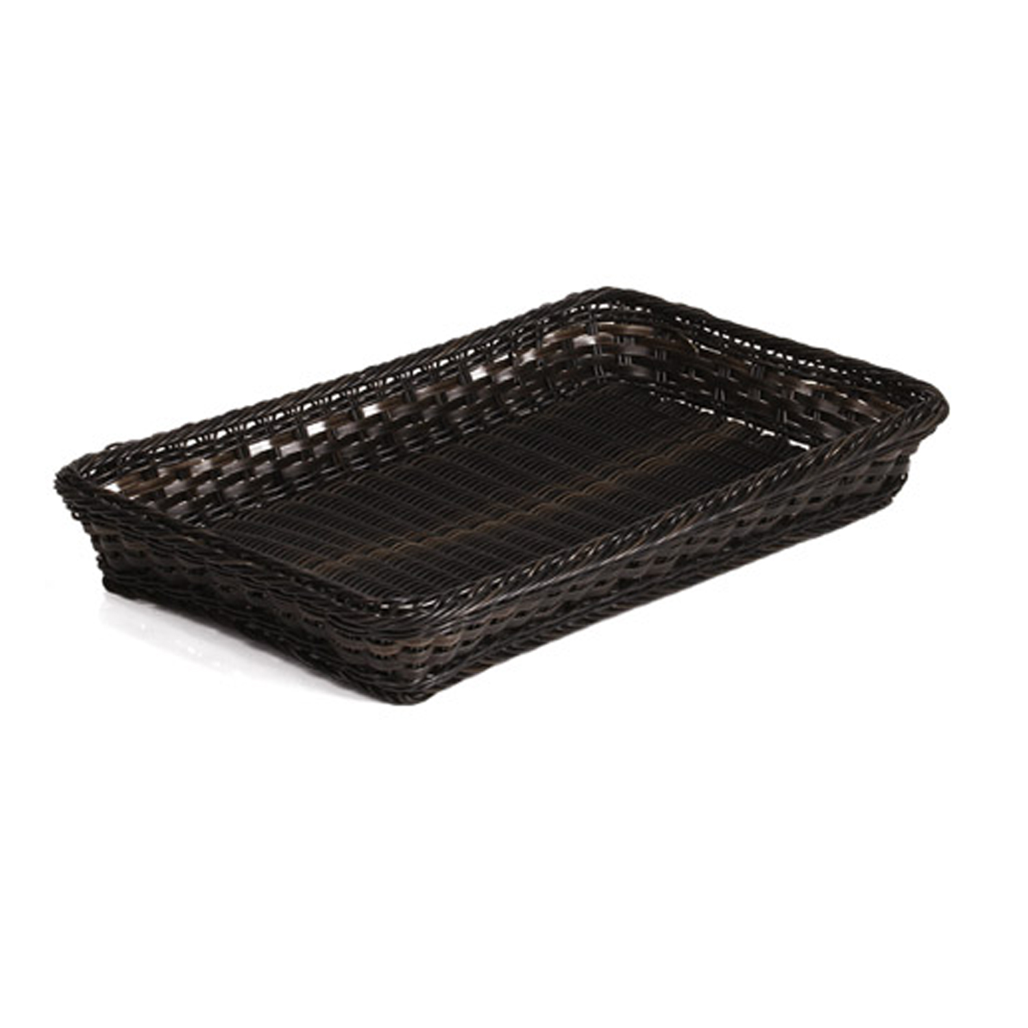 GN 1/4 Korb 26,5 x 16,2 cm, H: 10 cm Polypropylen, schwarz / braun