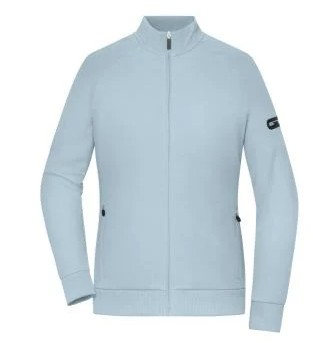 Interlock Damen Sweatjacke, milky-blue