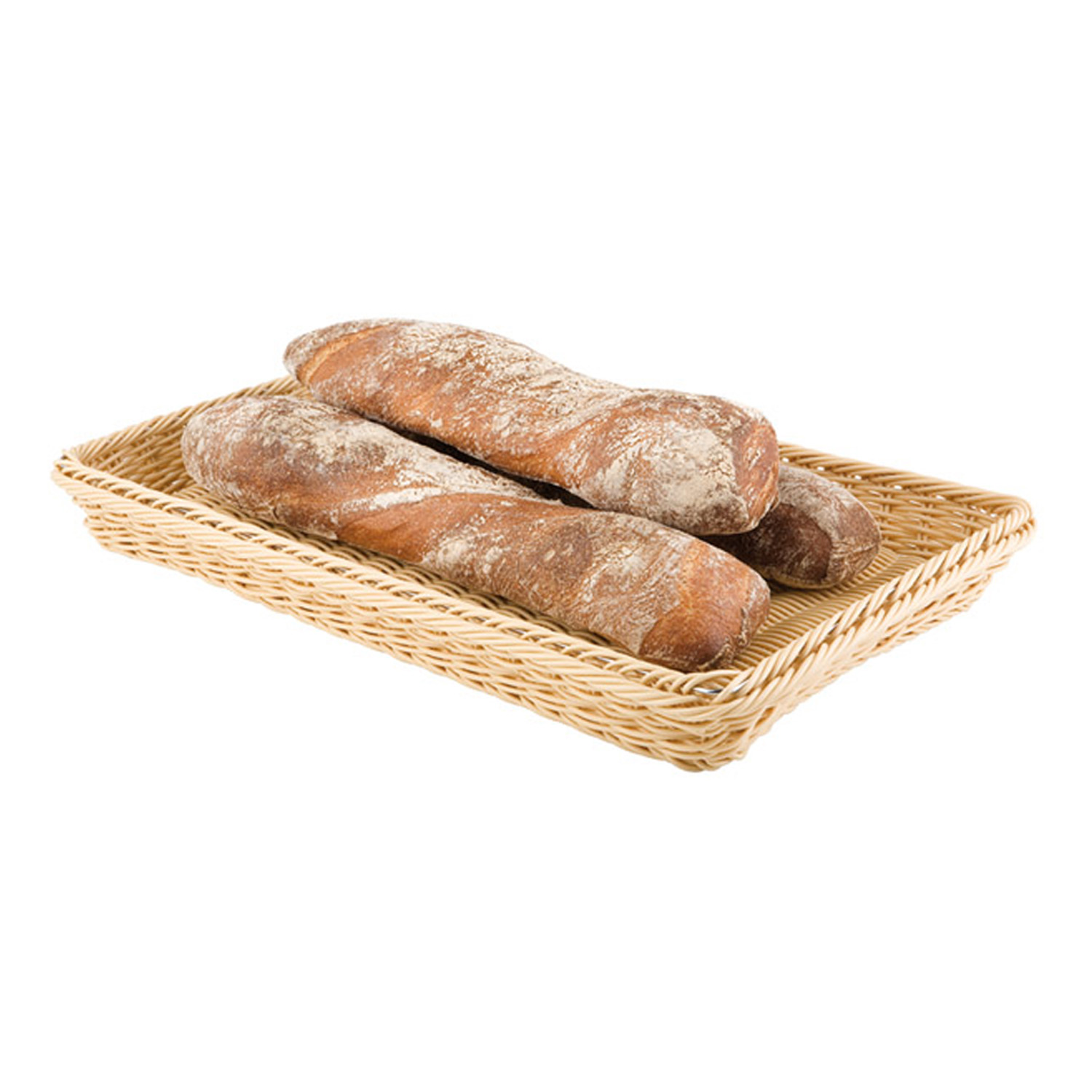 GN 1/4 Korb 26,5 x 16,2 cm, H: 6,5 cm Polypropylen, hellbeige