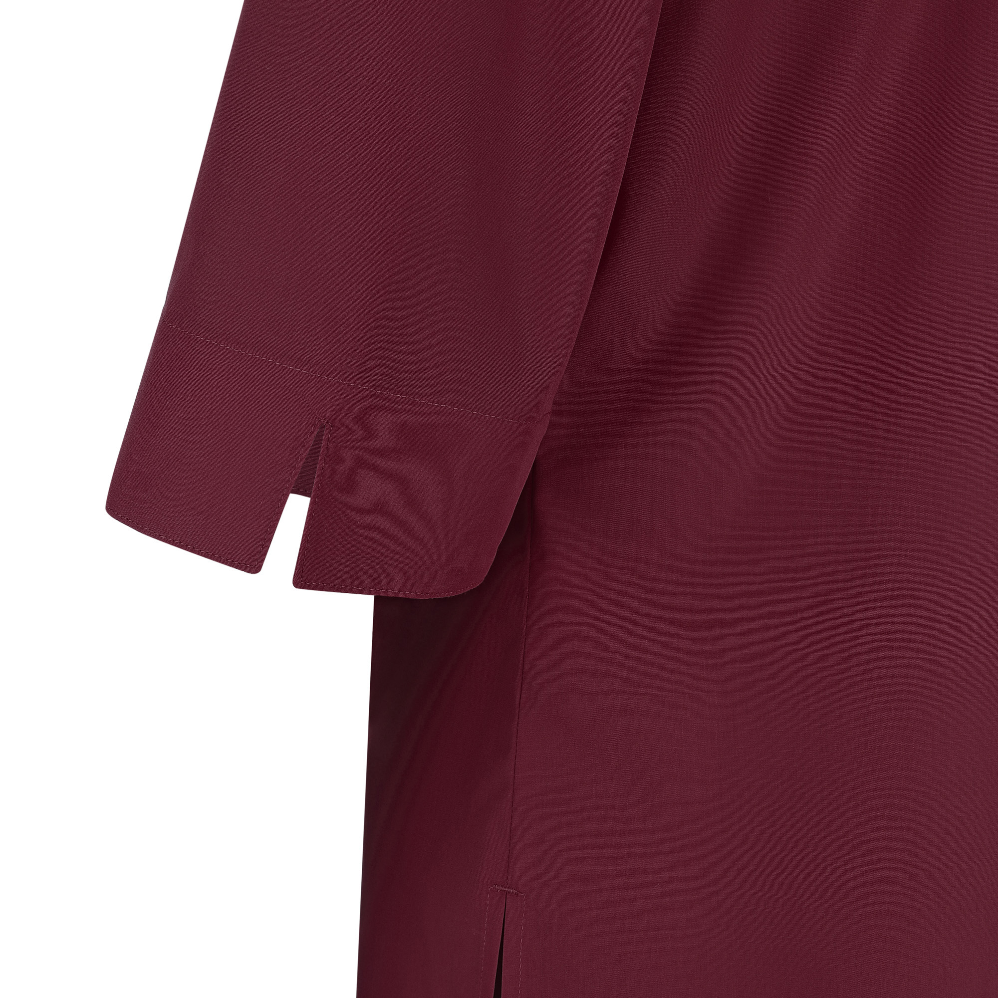Damenbluse Laura, 3/4 Arm, bordeaux, untailliert