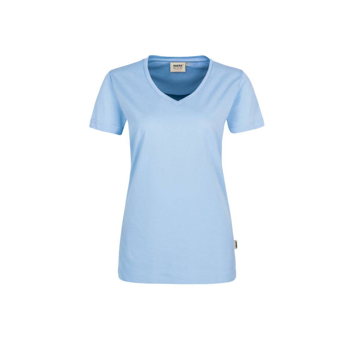 Woman-V-Shirt Mikralinar, ice-blue