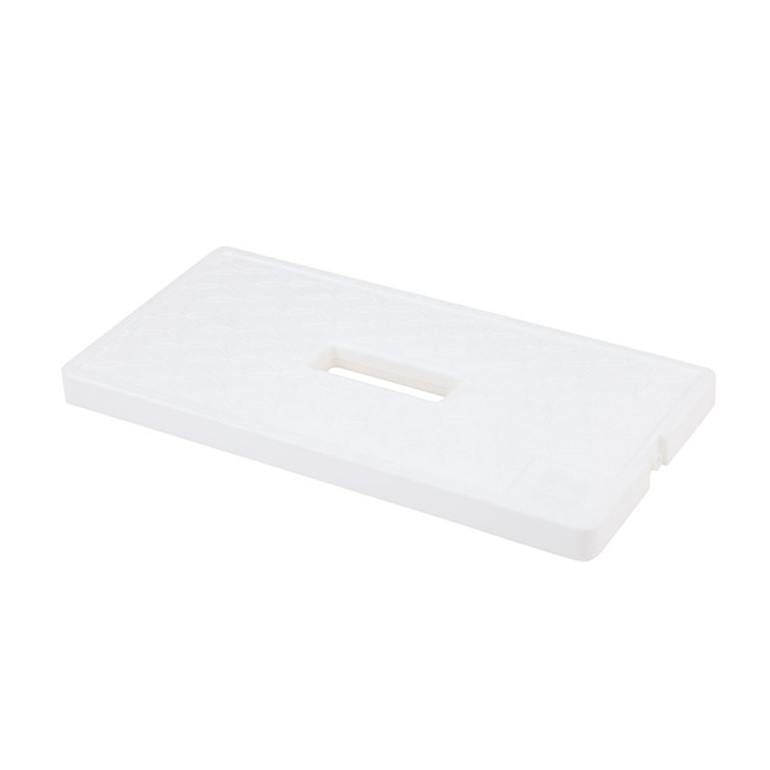 Kühlakku 41 x 21 cm, H: 2,5 cm Polyethylen, weiß