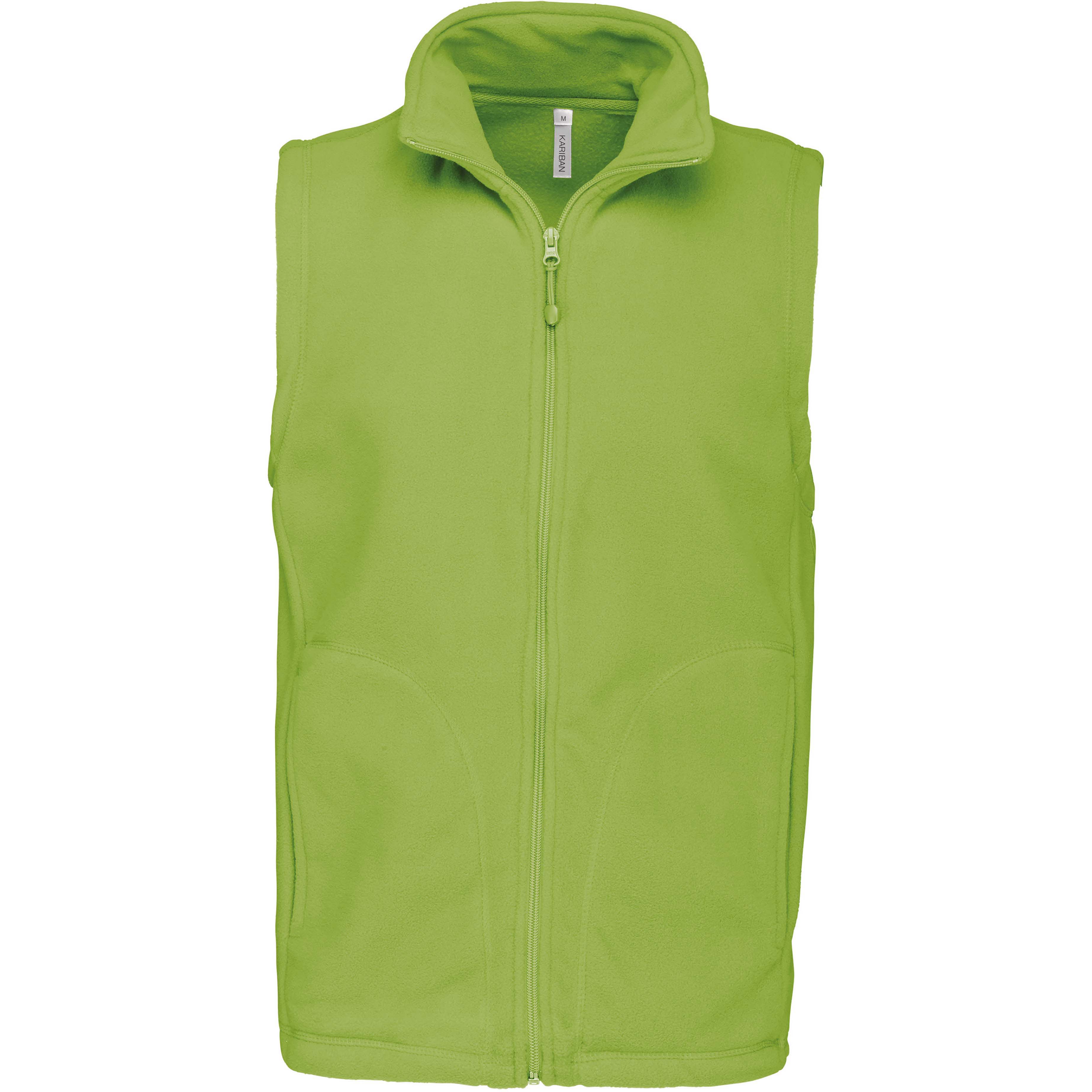 Herren-Fleece-Weste, lime