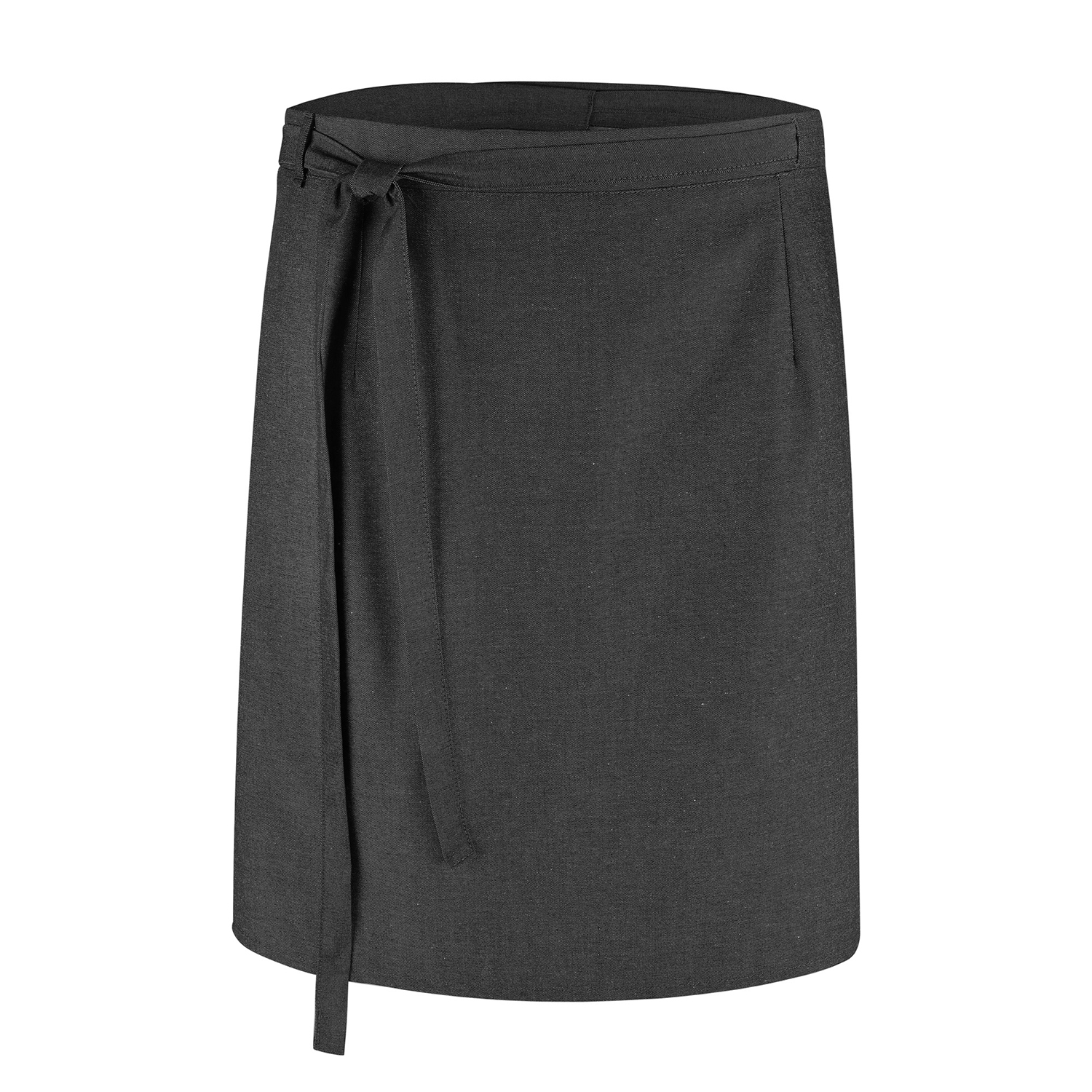 Wickel-Bistroschürze 145 x 60 cm, Jeanslook anthrazit