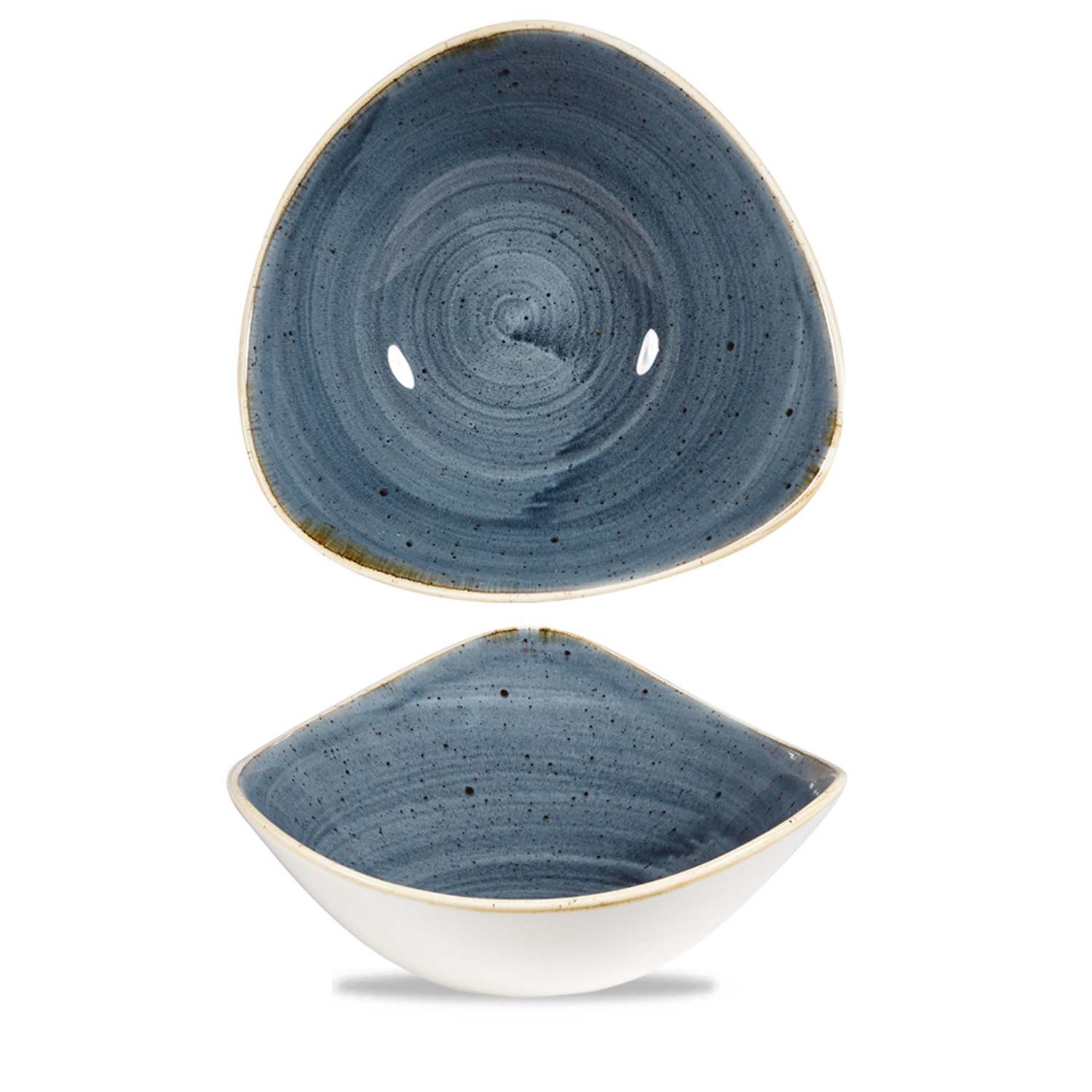 Triangle Bowl 23,5 cm, Stonecast Blueberry