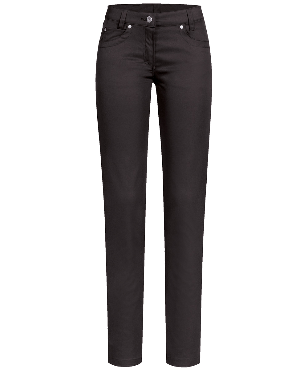 Damenhose Premium Five-Pocket, Regular Fit, schwarz