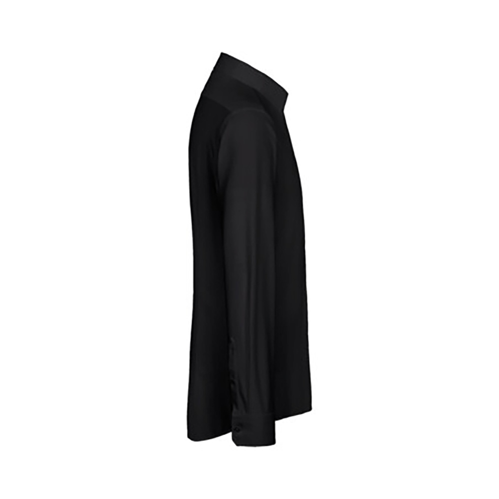 Herrenhemd Natural Stretch, Langarm, schwarz