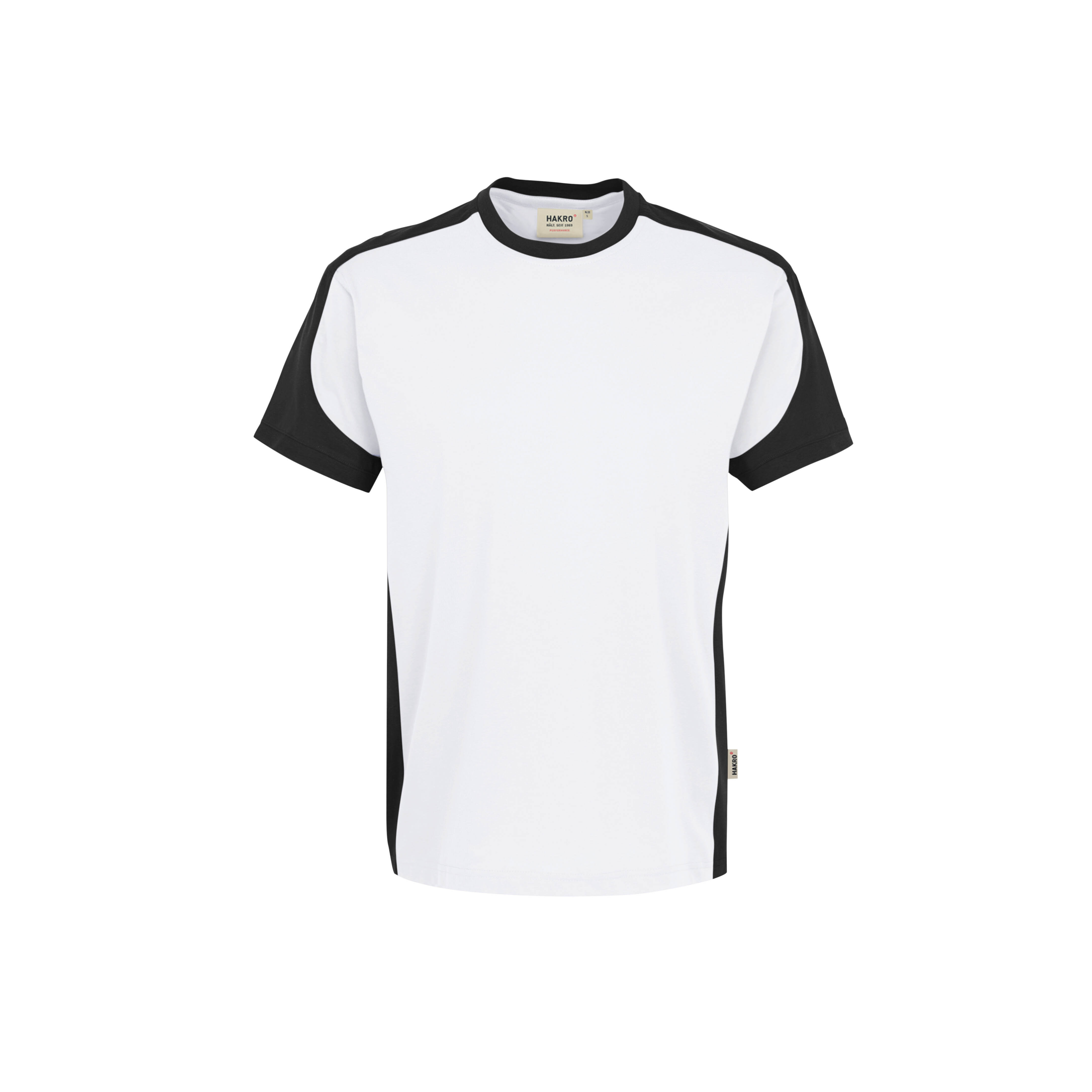 Unisex T-Shirt Contrast, kiwi/anthrazit