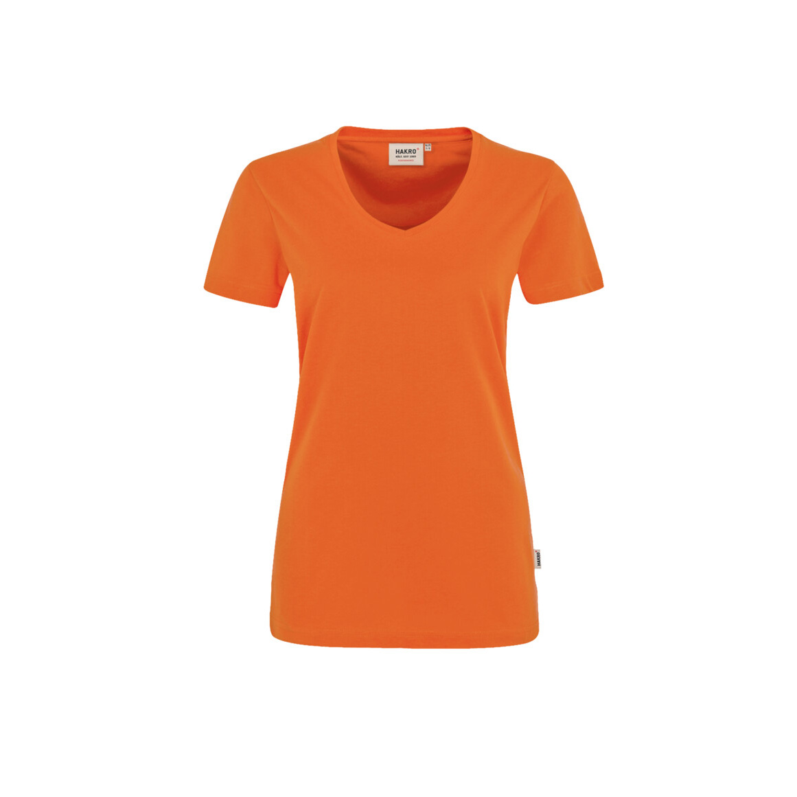 Woman-V-Shirt Mikralinar, orange