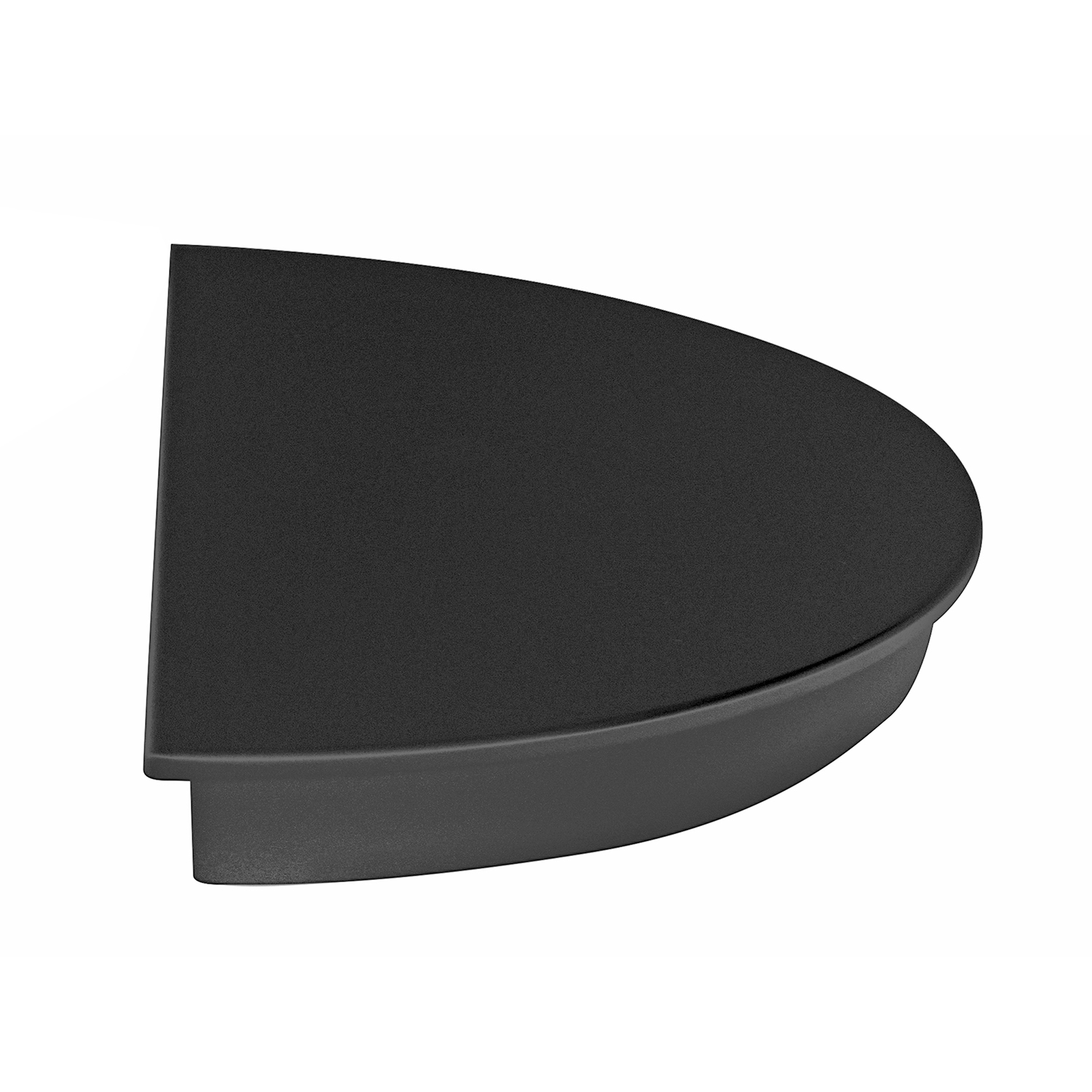 Tortenplatte-Halbkreis 16/32cm, schwarz