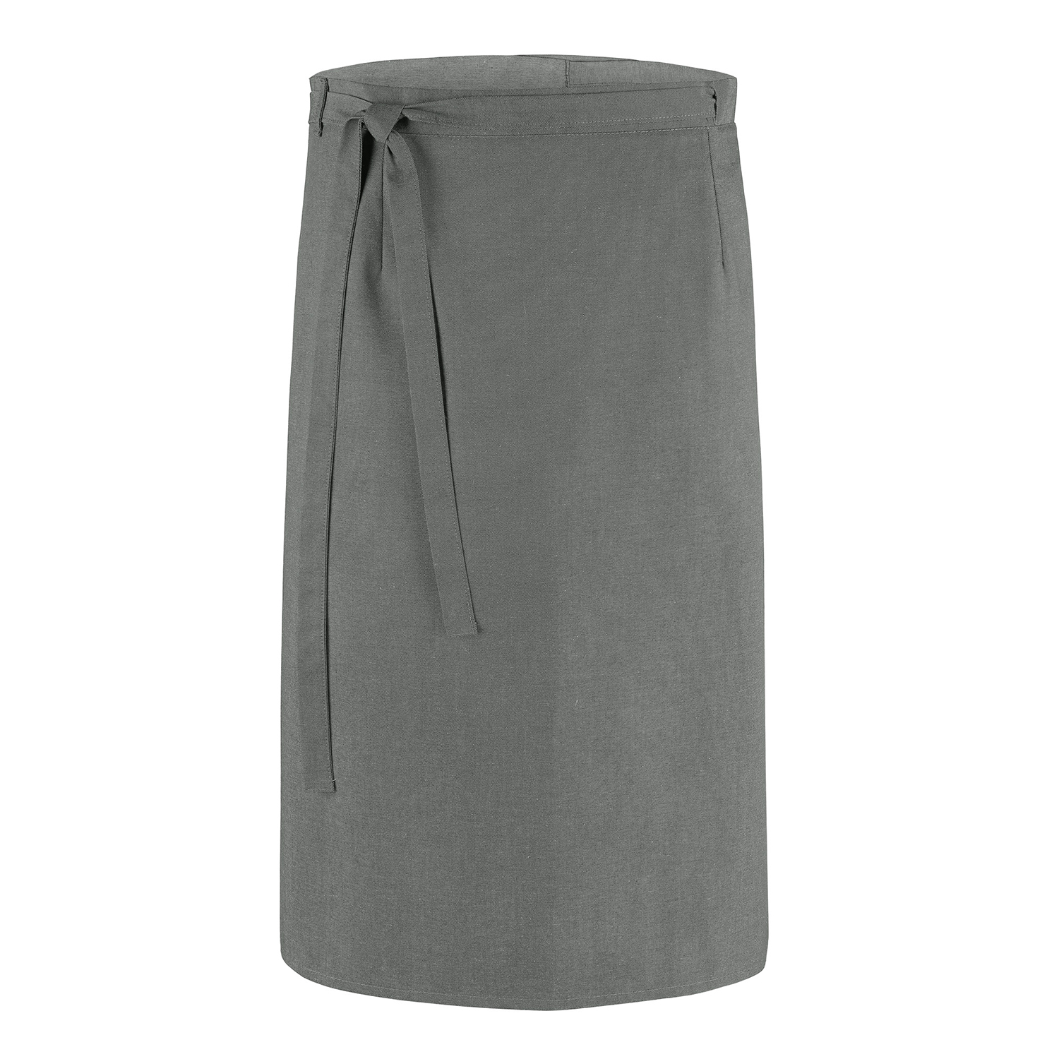 Wickel-Bistroschürze 125 x 80 cm, Jeanslook hellgrau