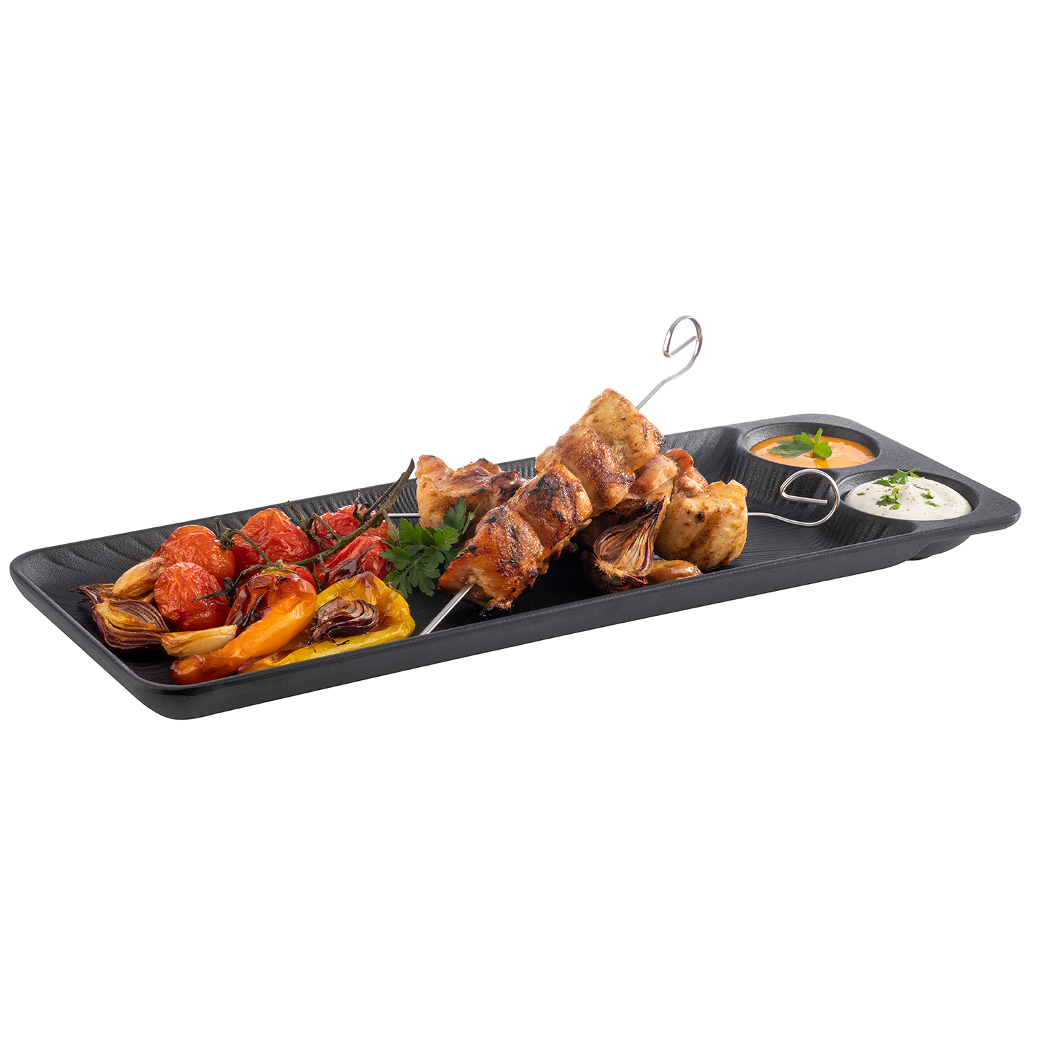 Tablett -NERO-41 x 15 cm, H: 2,5 cm