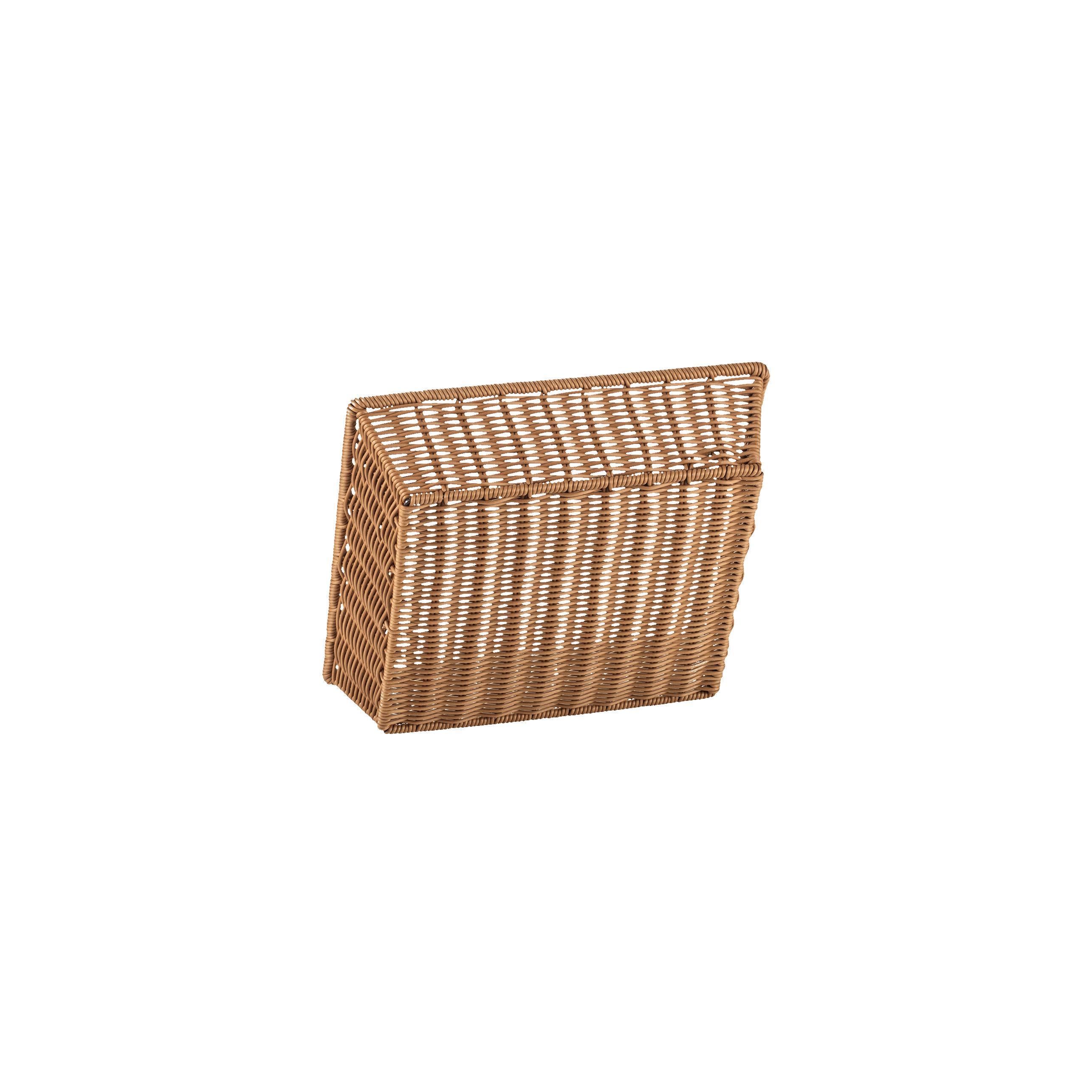 Systemkorb 35,5 x 32,5 x 10 cm, beige mit Drahtverstärkung im oberen Rand