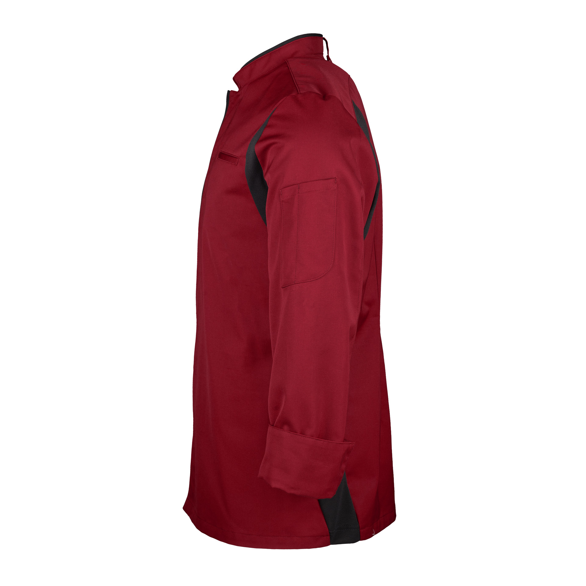 Koch-/Servicejacke FOCUS Herren karminrot/anthrazit